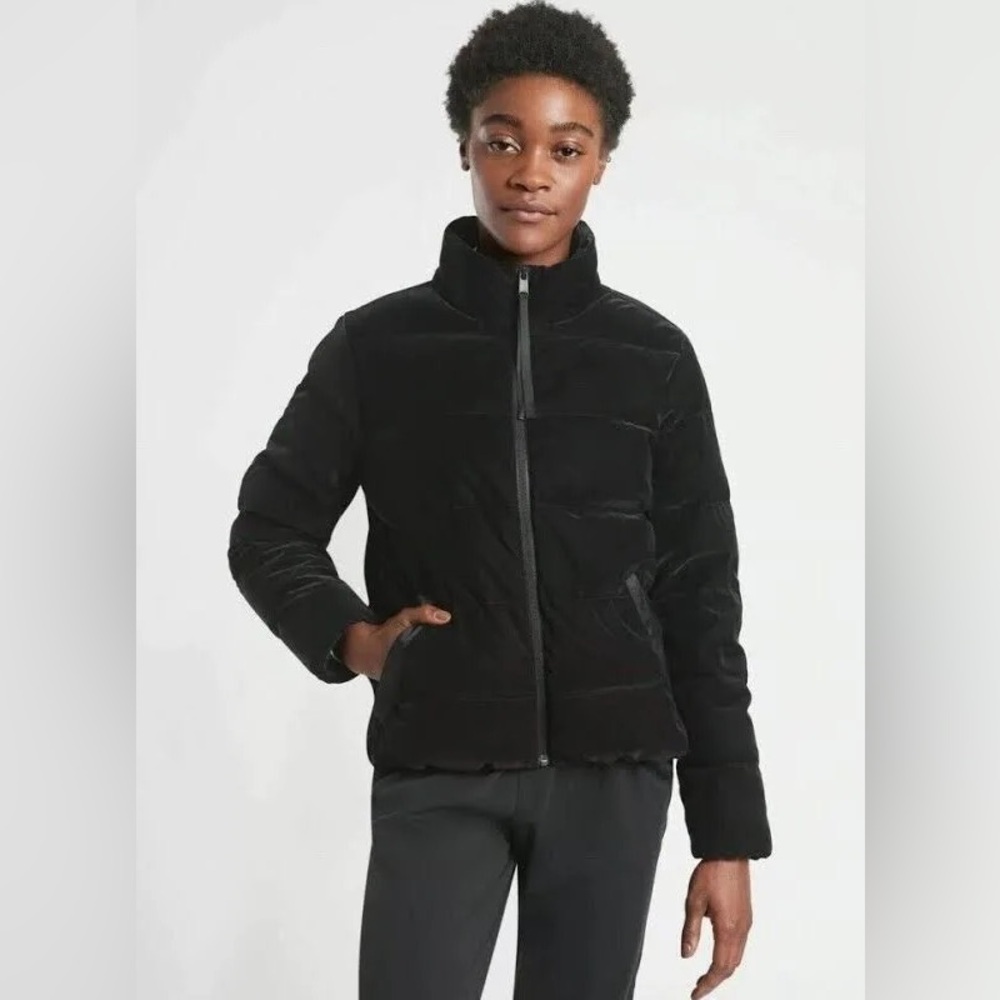 Athleta Venice Odyssey Velvet DOWN 🔥 Puffer Jacket